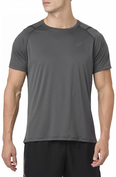 Asics Icon Short Sleeve Top Dark Grey Black